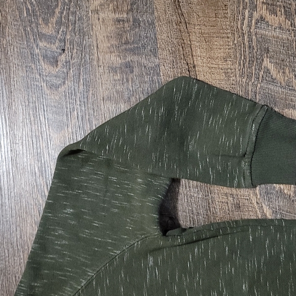 NWOT zip up sweater green with white accents by Castro size 8 to 10 front pocket - Picture 15 of 16